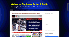 Desktop Screenshot of jesusislordradio.info