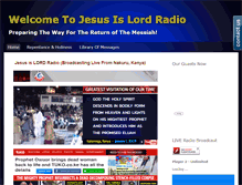 Tablet Screenshot of jesusislordradio.info